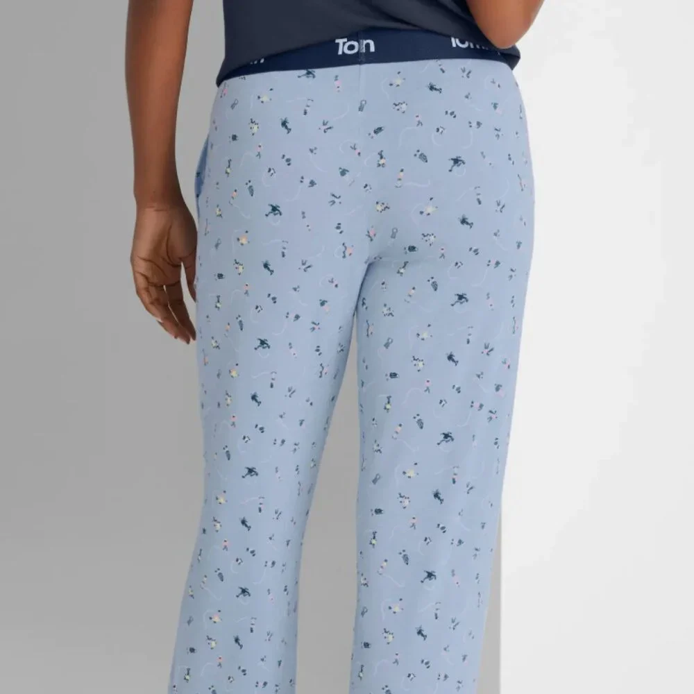 Second Skin Pajama Pants in Cashmere Blue Ice Skater | Tommy John/Nordstrom - Picture 3 of 5